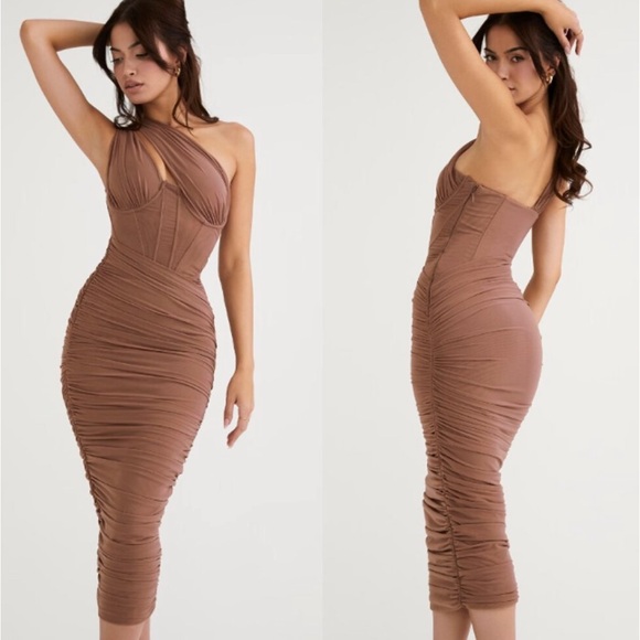 NWT House of CB Mocha Dress! 🤎 - Picture 1 of 10